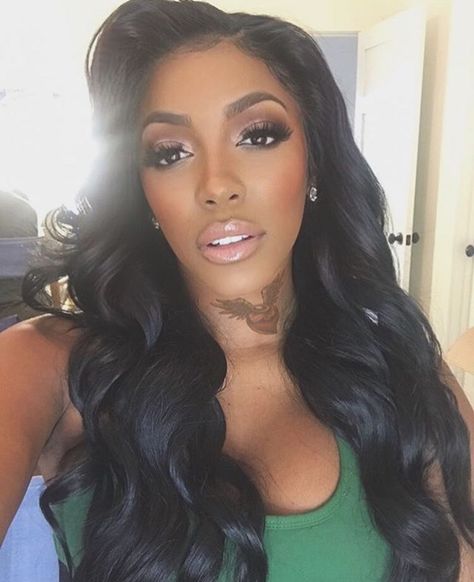 porsha williams Porsha Williams, Baby Shower Balloons, Neck Tattoo, Pretty Makeup, Urban Outfits, Black Is Beautiful, Pretty Face, Lace Wigs, Ruby