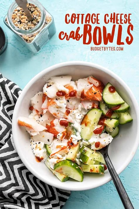 Shrimp And Cottage Cheese, Sushi Cottage Cheese Bowl, Cottage Cheese And Tuna, Blt Cottage Cheese Bowl, Low Calorie Lunch Ideas For Work, Cottage Cheese Taco Bowl, Cottage Cheese Bowls Lunch, Cottage Cheese Bowls Savory, Cottage Cheese Lunch Ideas