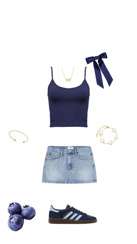 Navy Blue Crop Top Outfit, Navy Blue Tank Top Outfit, Navy Tank Top Outfit, Blue Crop Top Outfit, Blue Tank Top Outfit, Navy Aesthetic, Crop Top Outfit, Tank Top Outfit, Navy Blue Crop Top