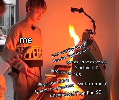 #computerscience #cs #coding #codingmeme #student Cs Student, Computer Memes, Computer Science Major, Student Humor, Science Student, Syntax, Computer Science, Funny Memes, Science