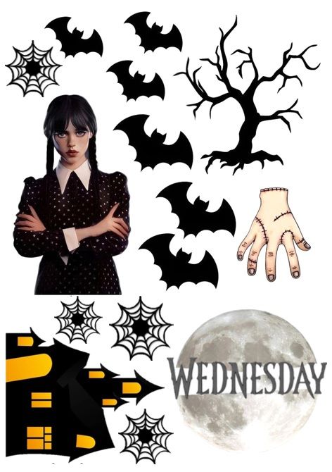 Wednesday Addams, Jack O Lantern, Planner Stickers, Free Printables, Cake Toppers, Pikachu, Spiderman, Halloween, Cake