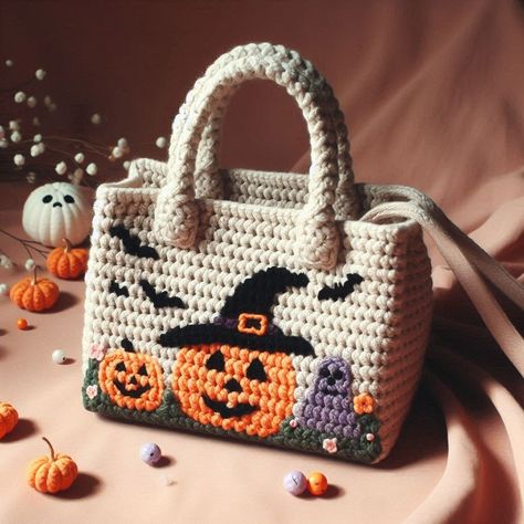 Halloween Crochet Bag: A Spooky and Stylish Accessory Crochet Candy Corn Purse, Amazing Crochet Projects, Crochet Halloween Purse, Halloween Crochet Bag, Crochet Halloween Bag, Halloween Purses, Halloween Knit, Girls Crochet Hats, Dulces Halloween