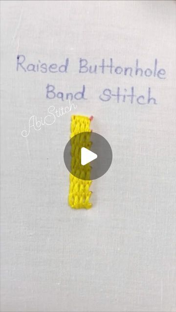 ABI Stitch on Instagram: "Raised Buttonhole Band Stitch #embroidery #handembroidery" Visual Mending, Creative Stitching, Buttonhole Stitch, Hand Embroidery Videos, Embroidery Videos, Folk Embroidery, December 23, Stitch Embroidery, Embroidery Stitches