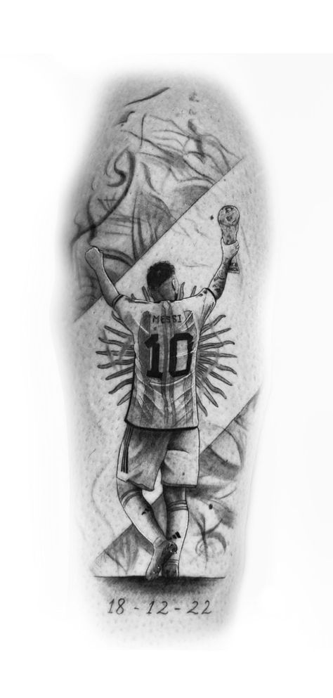 World Cup 2022 Tattoo, Messi Tattoo Ideas, Prime Messi, World Cup Tattoo, Messi World Cup 2022, Messi Tattoo, Young Messi, Messi World Cup, Cup Tattoo