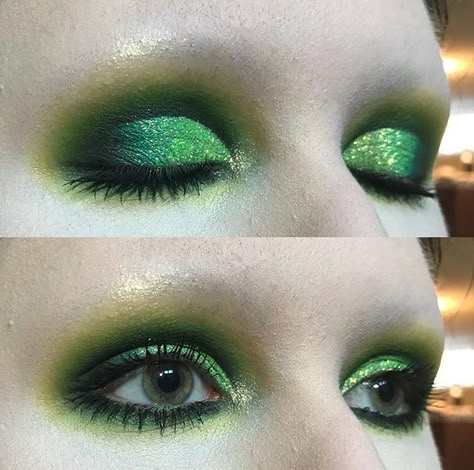 Funky Makeup, Swag Makeup, Smink Inspiration, Alternative Makeup, Green Makeup, Edgy Makeup, Goth Makeup, Dark Makeup, Vintage Makeup