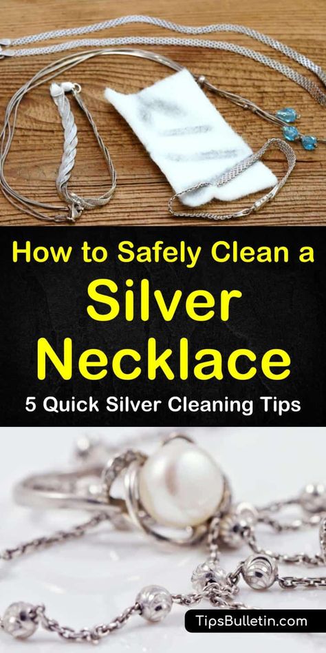 How To Shine Silver Jewelry, How To Clean Sterling Silver Jewelry Diy, How To Clean Sterling Silver Jewelry, Clean Sterling Silver Jewelry, Homemade Jewelry Cleaner, Cleaning Silver, Jewellery Cleaner, Silver Jewelry Cleaner, Silver Cleaning