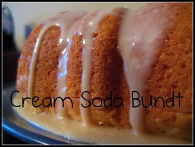 Wingledings: Cream Soda Bundt Cake Cream Soda Cake Recipe, Vanilla Bundt Cake Recipes From Mix Boxes, Cream Soda Cake, Soda Cake Recipe, Soda Cake, Boxed Cake Mixes Recipes, Glaze For Cake, Vanilla Cake Mixes, Bundt Cakes Recipes