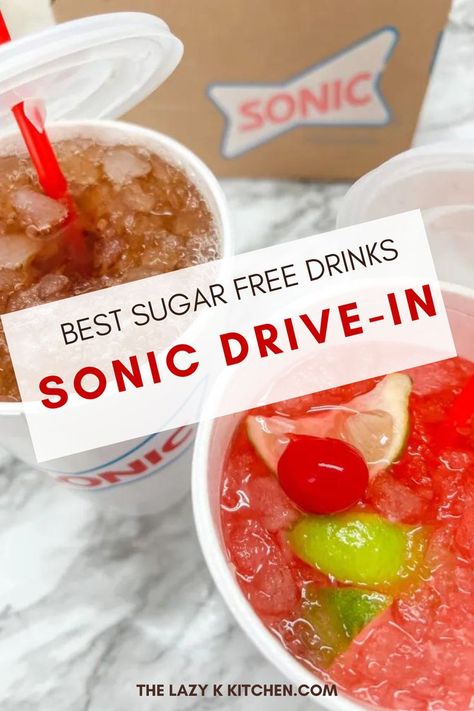 Sugar Free Juice, Sonic Drinks, Low Sugar Drinks, Sugar Free Cocktails, Zero Calorie Drinks, Best Diet Drinks, Healthy Soda, Flavored Water Recipes, Sugar Free Drinks