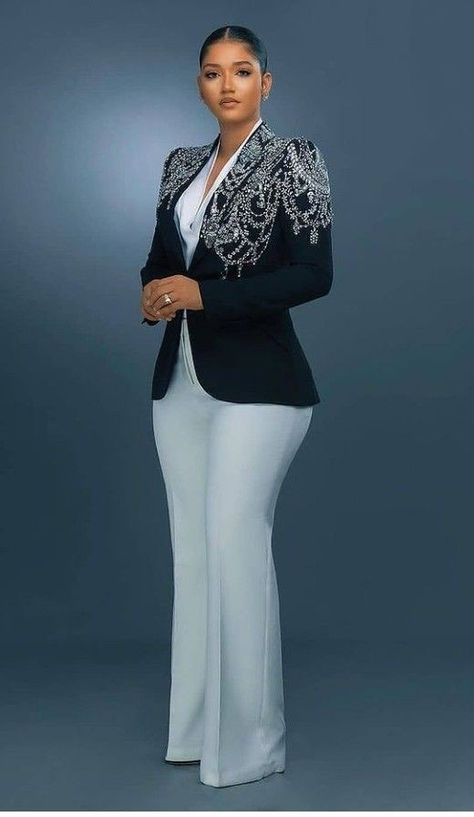 Woman Suit Fashion Classy, Female Pants, Stylish Naija, 2piece Outfits, Dinner Dress Classy, Stylish Work Attire, Elegant Dresses Classy, Woman Suit Fashion, Classy Dress Outfits