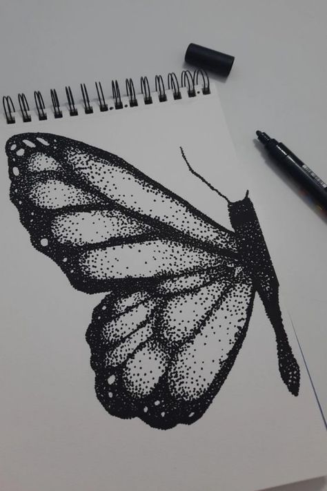 Dot Art Pencil, Pointillism Art Ideas, Pointalism Art Ideas, Stipling Ideas Easy, Dotted Paper Drawing Ideas, Pointalism Art Easy, Dot Drawing Sketches, Pen Dot Drawing, Pointilism Art Ideas Easy