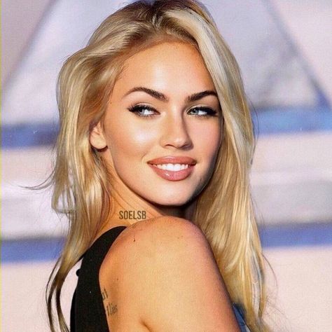 Megan Fox on Instagram: “Blonde or Brunette Megan? . . . #blonde #blondehair #brunette #brunettehair #brunettegirl #blondegirl #actress #model #meganfoxicons…” Blonde Hair On Brunettes, Megan Fox Blonde Hair, Megan Fox With Blonde Hair, Blonde Megan Fox Hair, Megan Fox Light Hair, Megan Fox Blonde, Black And Golden Dress, Megan Fox Icons Coquette, Blonde Hair For Brunettes