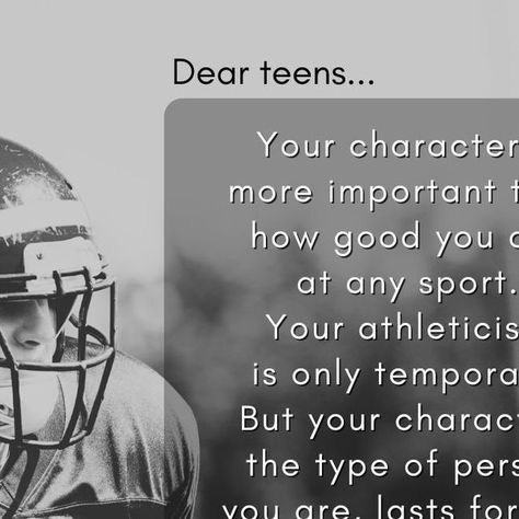 Raising Teens Today on Instagram: "A gentle reminder for our athletes... "Be the one they remember." 💛

~inspired by @baseballdudes 
.
.
.
#athlete #athletes #footballmom #soccermom #lacrossemom #gymnastmom #cheermom #hockeymom #parentsofatheltes #highschool #middleschool #inspirationforteens #quotesformomsofteens #quotesfordadsofteens #soccerdad #footballdad #lacrossedad #cheerdad #hockeydad #momtomom #character #bekind" Game Day Quotes, Lacrosse Mom, Hockey Mom, Dad Quotes, Soccer Mom, Cheer Mom, Football Mom, Mom Quotes, Middle School