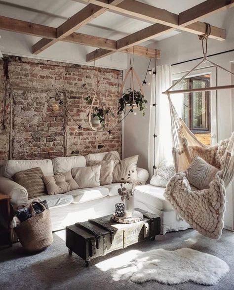 farmhouse interior decor, farmhouse decor ideas, farmhouse kitchen #farmhouse Scandi Living Room, Furnitur Ruang Keluarga, Inspire Me Home Decor, Living Room Scandinavian, Farmhouse Interior, Sofa Colors, Boho Living Room, A Living Room, Design Case