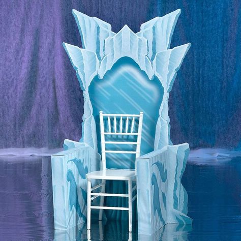 Cardboard Throne, Ice Throne, Frozen Birthday Decorations, Frozen Musical, Frozen Halloween, Scene Setters, Ice Palace, Winter Backdrops, Frozen Costume