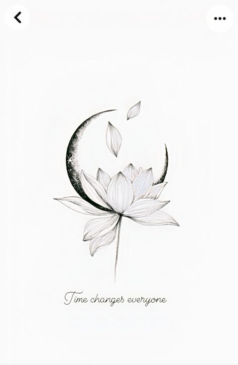 Moon And Water Lily Tattoo, Lotus Sun And Moon Tattoo, Lotus Moon Tattoo Design, Air Sign Tattoo, Moon And Lotus Tattoo, Line Tattoo Arm, Small Geometric Tattoo, Tattoo Ribs, Arrow Tattoos For Women