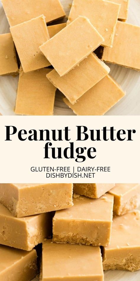 Gluten Free Peanut Butter Fudge, Butter Candy Recipes, Vegan Peanut Butter Fudge, Sugar Free Peanut Butter Fudge, Dairy Free Dessert Christmas, Peanut Butter Banana Recipes, Vegan Fudge Recipes, Peanut Butter Fudge Recipes Easy, Microwave Peanut Butter Fudge