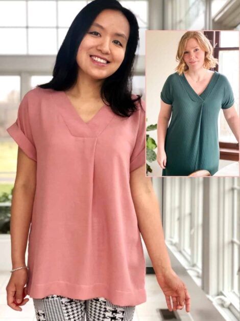 The Vivace Dolman pdf sewing pattern is a simple dolman style top, tunic and dress with both woven and knit fabric options. Tunic Sewing Patterns, Make Your Own Clothes, Handmade Wardrobe, Indie Sewing Patterns, Dolman Sleeve Tops, Top Sewing Pattern, Easy Sewing Patterns, Sewing Tools, Dress Sewing Patterns