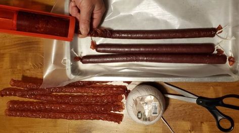 How to Make Venison Snack Sticks & Sausages | NRA Family Venison Snack Stick Recipe, Venison Snack Sticks, Snack Stick Recipe, Venison Meat, Sausage Seasoning, Meat Stick, Snack Sticks, Lean Pork, Venison Recipes