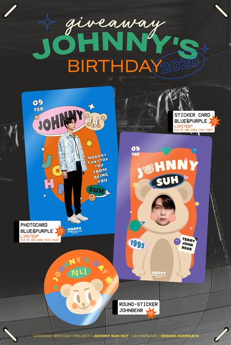 Giveaway Design Ideas, Giveaway Poster Design, Birthday Giveaway Ideas, Birthday Postcard Design, Giveaway Kpop, Giveaway Design, Birthday Poster Design, Birthday Artwork, Diy Photo Book