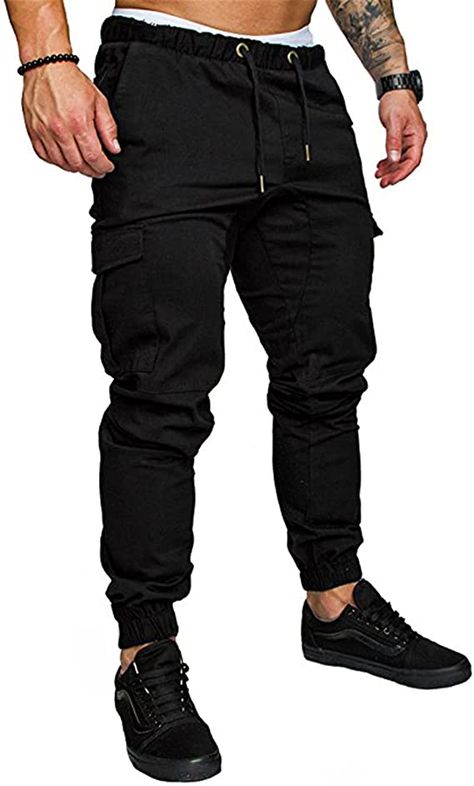 Mens Fashion Joggers, Fashion Cargo Pants, Athletic Joggers, Cotton Cargo Pants, Casual Cargo Pants, Jogger Pants Casual, Casual Joggers, Mens Cargo, Safe Storage