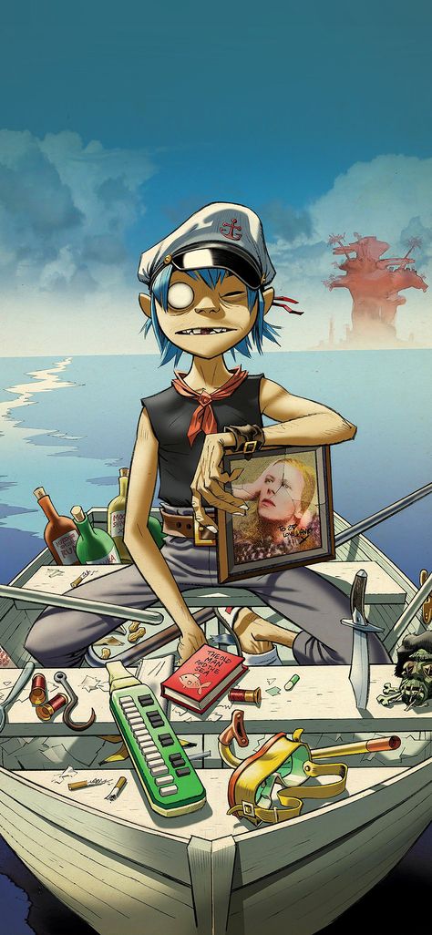 Gorillaz boat music Gorillaz Art Style, Gorillaz Plastic Beach, 2-d Gorillaz, Gorillaz Noodle, Latest Wallpaper, 1366x768 Wallpaper Hd, Madara Susanoo, Plastic Beach, Monkeys Band