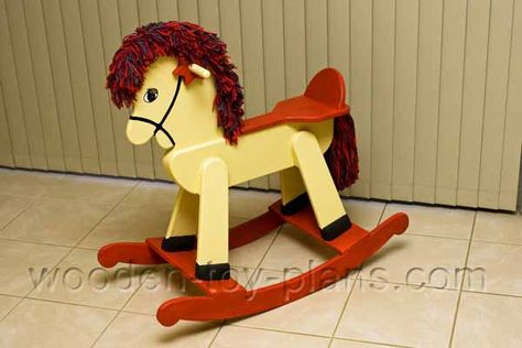 Wooden Rocking Horse Plans, Rocking Horse Woodworking Plans, Cradle Woodworking Plans, Rocking Horse Plans, Wooden Toy Plans, Weekend Woodworking Projects, Wood Rocking Horse, Awesome Woodworking Ideas, Wooden Things