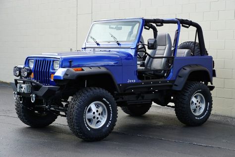 1995 Jeep Wrangler Rio Grande Sport Utility 2-Door Yj Jeep Wrangler, Jeep Wrangler 1995, 1995 Jeep Wrangler, Blue Jeep Wrangler, 2 Door Jeep, Yj Wrangler, Jeep Wrangler For Sale, Cj Jeep, Jeep Grand Cherokee Srt