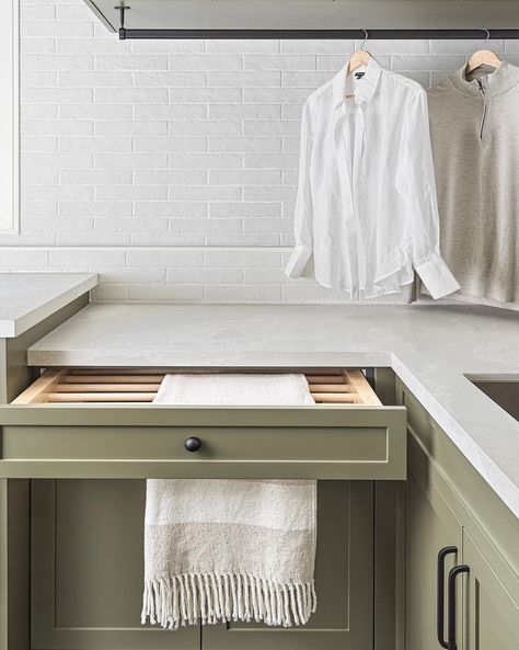 A laundry room that combines style with functionality. The perfect blend of sage green cabinetry and sleek countertops. Designed to elevate your everyday with both beauty and practicality. 🧺 ✧ (519)-415-5555 ✧ info@steddystyles.com ✧ 685 Riddell Rd, Unit 104, Orangeville ✧ Call us to book a consultation! #InteriorDesign #HomeRenovation #NewBuild #HomeDesign #3DRenderings #BeautifulHomes #SpaceTransformation #SteddyStyles #DufferinCounty #InteriorInspiration #LaundryRoomDesign#GreenCabinetr... Sage Laundry, Laundry Room Design, The Duff, New Builds, Home Renovation, Laundry Room, Interior Inspiration, Sage Green, Beautiful Homes