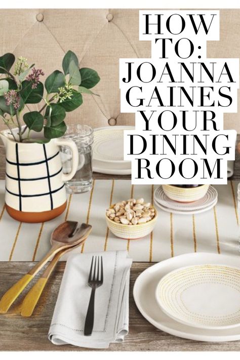 How to Joanna Gaines Your Dining Room Joanna Gaines Dining Room Ideas, Magnolia Dining Room, Joanna Gaines Dining Room, Fall Decorating Ideas, Easy Cleaning Hacks, Dollar Store Organizing, Vintage Lifestyle, Inexpensive Home Decor, Hearth And Hand