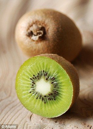 Feeling bloated after a meal? Grab a kiwi: Fruit contains compound that helps digest red meat, dairy and fish. Faster digestion of food proteins occurs due to presence of unique  enzyme present only in kiwi fruit. As well as aiding digestion, kiwi fruit has more vitamin C than the equivalent amount of orange. Kiwi fruit is rich in actinidin which breaks down protein quicker than digestive enzymes. Sausage Orzo, Recipes Chili, Pasta Bread, Feeling Bloated, Sandwich Lunch, Cake Pizza, Bread Sandwich, Pizza Sandwich, Poor Digestion