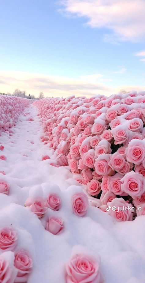 Snow Rose, Frozen Rose, Aesthetic Roses, Shotting Photo, Lovely Flowers Wallpaper, Flowers Petals, Nothing But Flowers, Cute Flower Wallpapers, Pretty Landscapes