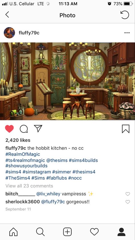 Acnh Lotr Design, Sims Hobbit House, Sims 4 Cc Cottagecore House, Hobbit Sims 4 Cc, Acnh Hobbit Hole, Acnh Hobbit Design, Sims 4 Hobbit House, Sims 4 Elven House, Sims Houses