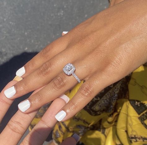 Rings Engagement Black Women, Engagement Rings On Black Women, Engagement Ring Black Woman, Wedding Ring Black Women, Wedding Rings Black Women, Engagement Rings Black Women Hand, Ring Goals, Classic Wedding Inspiration, Big Wedding Rings