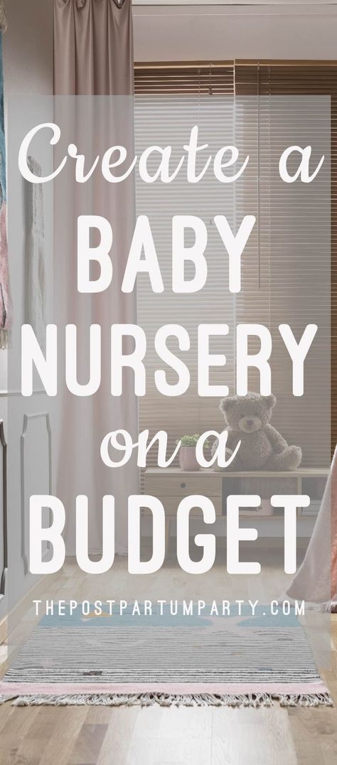 Have limited funds for your baby's nursery? Learn how you can set up a beautiful nursery even on a small budget! Here are decorating and shopping tricks so you can create a beautiful nursery on a budget. Postpartum Party, Nursery On A Budget, Girl Nursery Colors, Budget Nursery, Nursery Themes Neutral, Baby Nurseries, Baby Shower Photography, Baby On A Budget