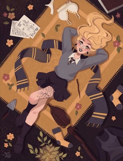 Hufflepuff Girl, Luna Lovegood, On Twitter, Twitter, Books, Art