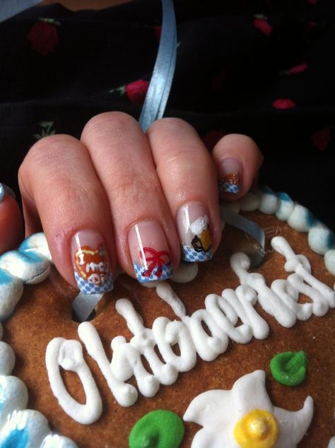 oktoberfest Oktoberfest Nails, German Oktoberfest, Nagel Design, Alsace Lorraine, Beer Theme, Fall Nails, Alsace, Beauty Nails, Lorraine