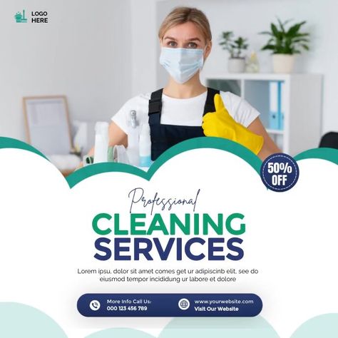 White Professional Cleaning Service Instagram Post Services Post, Kindle Book Cover, Business Flyers, Campaign Posters, Blog Header, Professional Cleaning Services, Event Flyers, Facebook Event, Event Promotion