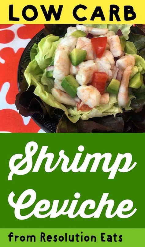 Low Carb Keto Shrimp and Avocado Ceviche - Keto Ceviche, White Asparagus Recipes, Low Carb Shrimp, 40th Reunion, Keto Beginner, Keto Fish, Shrimp Ceviche, Shrimp Avocado, Fish Salad