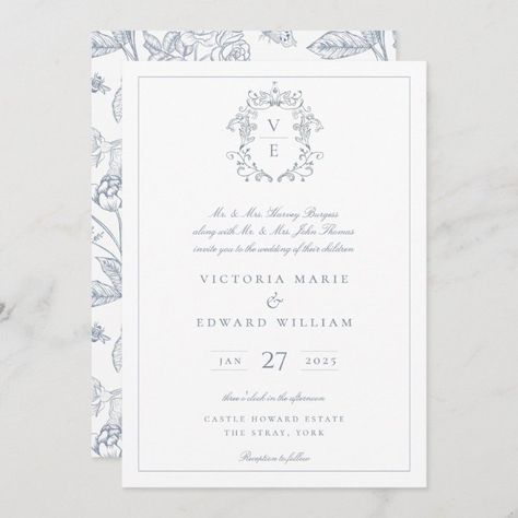 Wedding Invitation Trends, Monogram Invitation, Crest Monogram, Wedding Crest, Monogram Wedding Invitations, Sage Wedding, Sage Green Wedding, Green Wedding Invitations, Wedding Mood