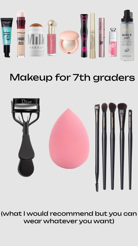 Makeup for 7th graders Makeup For 7th Graders, School Makeup, 7th Grade, Make Up, Makeup