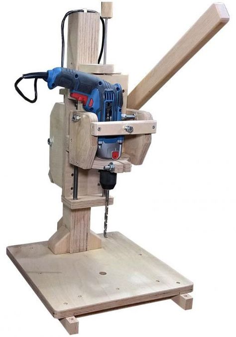 I made a new drill press for myself. You can see how I build it in this video. It is a very beautiful column drill. You can download a dimension PDF Drill Press Diy, Homemade Drill Press, Crosscut Sled, Table Drill, Drill Press Stand, Router Table Plans, Homemade Lathe, Drill Press Vise, Woodworking Jig Plans