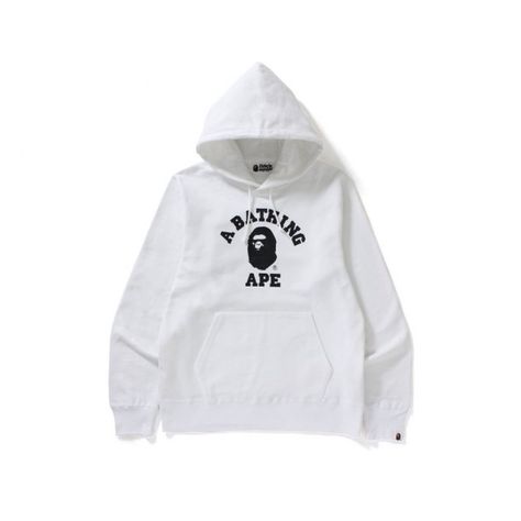 Size: Medium Brand New Bape Pullover, White White Bape Hoodie, Bape Shirt, Bape Hoodie, Bathing Ape, A Bathing Ape, White Color, Adidas Jacket, New Collection, Fitness Fashion