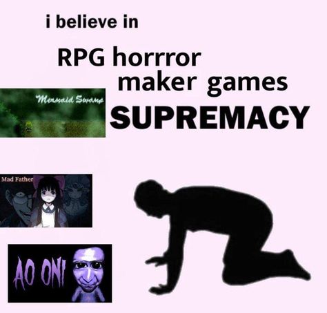 How To Make A Horror Game, Horror Indie Games, Horror Rpg Games, Horror Game Pfp, Rpg Maker Horror Games, Rpg Maker Games, Rpg Maker Horror, Indie Horror Games, Ao Oni