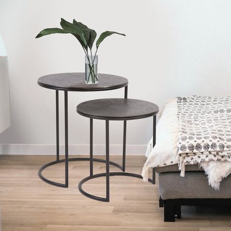 Metal nesting tables