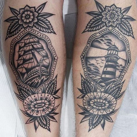 Lighthouse Tattoo Traditional, Traditional Lighthouse Tattoo Black, Lighthouse Traditional Tattoo, Old School Lighthouse Tattoo, American Traditional Lighthouse Tattoo, Light House Traditional Tattoo, American Traditional Lighthouse, Traditional Lighthouse Tattoo Flash, Light House Tattoo