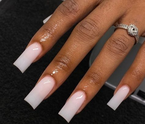 Milky Nails, Nail Prices, Acrylic Press On Nails, Short Square Acrylic Nails, White Nail Designs, Long Square Acrylic Nails, Press Ons, Star Nails, Square Acrylic Nails