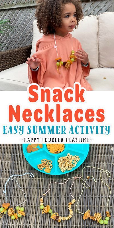 Snack Necklaces is one of the best summer activities for kids of all ages. Let your little one create a necklaces out of snacks! Summer Hands On Activities For Kids, Water Summer Activities For Kids, Summer Activities For Four Year Olds, Easy Toddler Summer Activities, Kinder Summer Activities, Last Week Of Summer Activities Preschool, Fun Activities For Summer Camp, Fun Easy Preschool Activities, Toddler Summer Curriculum