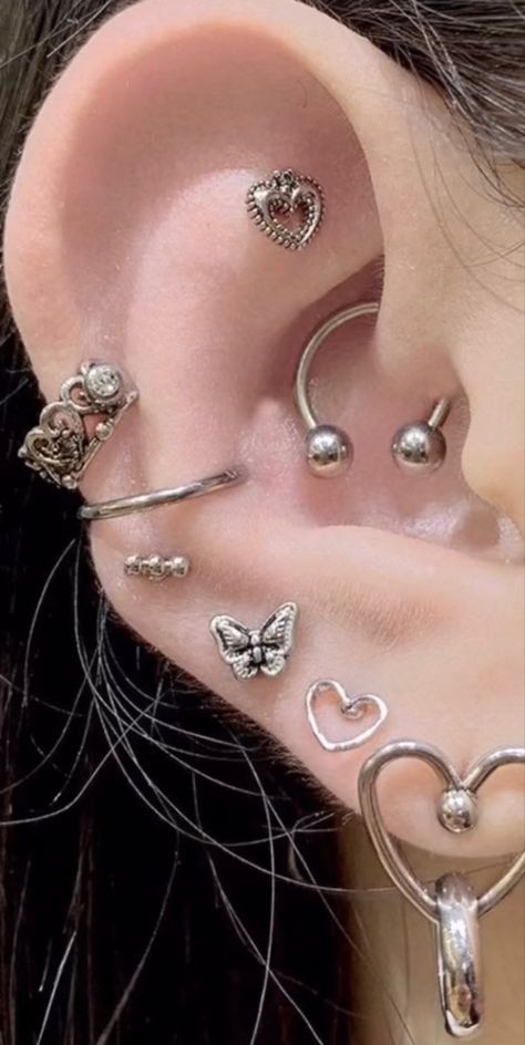 Jasmine Le Piercings, Ear Peircings, Cool Ear Piercings, Pretty Ear Piercings, Cool Piercings, Cute Ear Piercings, Cute Piercings, Body Jewelry Piercing, Dope Jewelry