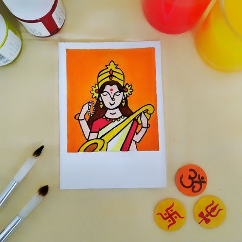 Maa Saraswati Acrylic Painting ll Maa Saraswati Painting Maa Saraswati, Diy Fabric Jewellery, Fabric Jewellery, Abstract Acrylic Painting, Abstract Painting Acrylic, Abstract Acrylic, Fabric Jewelry, Gods And Goddesses, Diy Fabric