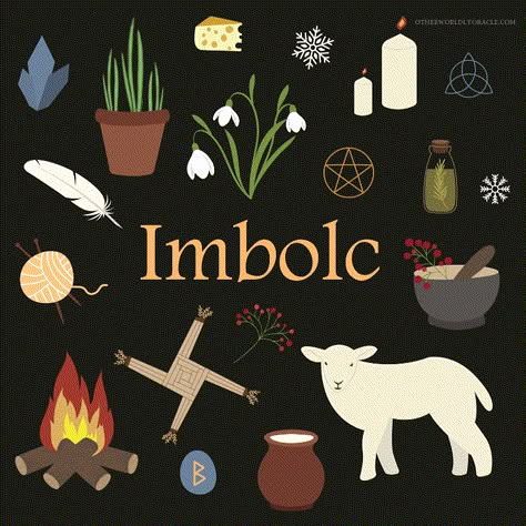 Imbolc Symbols, Imbolc Art, Imbolc Aesthetic, Imbolc Altar, Witch Holidays, Wheel Of Year, Celtic Calendar, Wiccan Holidays, Brigid's Cross